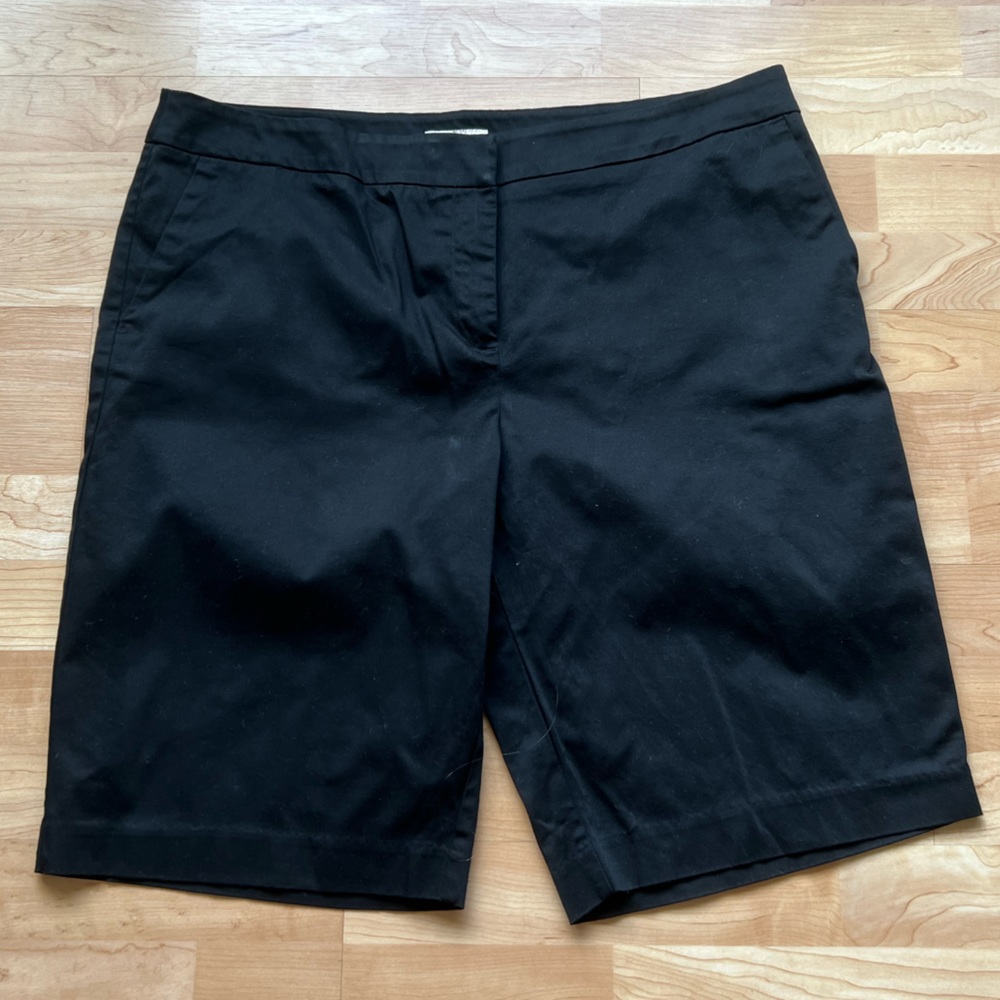 Jones New York Sport 18 Black Bermuda Shorts Plus Size Summer Women’s shorts